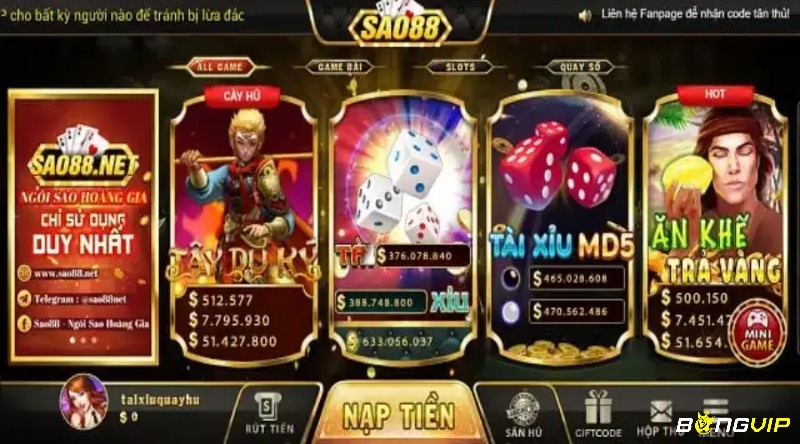 Sao 88.com.vn – Đẳng cấp game giải trí đổi thưởng