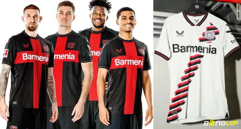 Đỏ và đen là màu áo biểu trưng của CLB Bayer Leverkusen